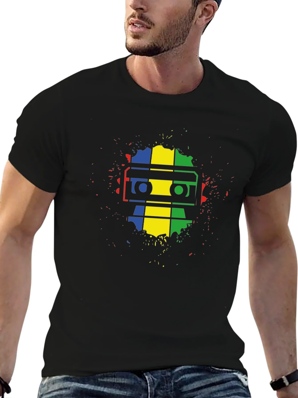 Retro Mixtape T-Shirt - Colorful Music Lover Tee product image 5