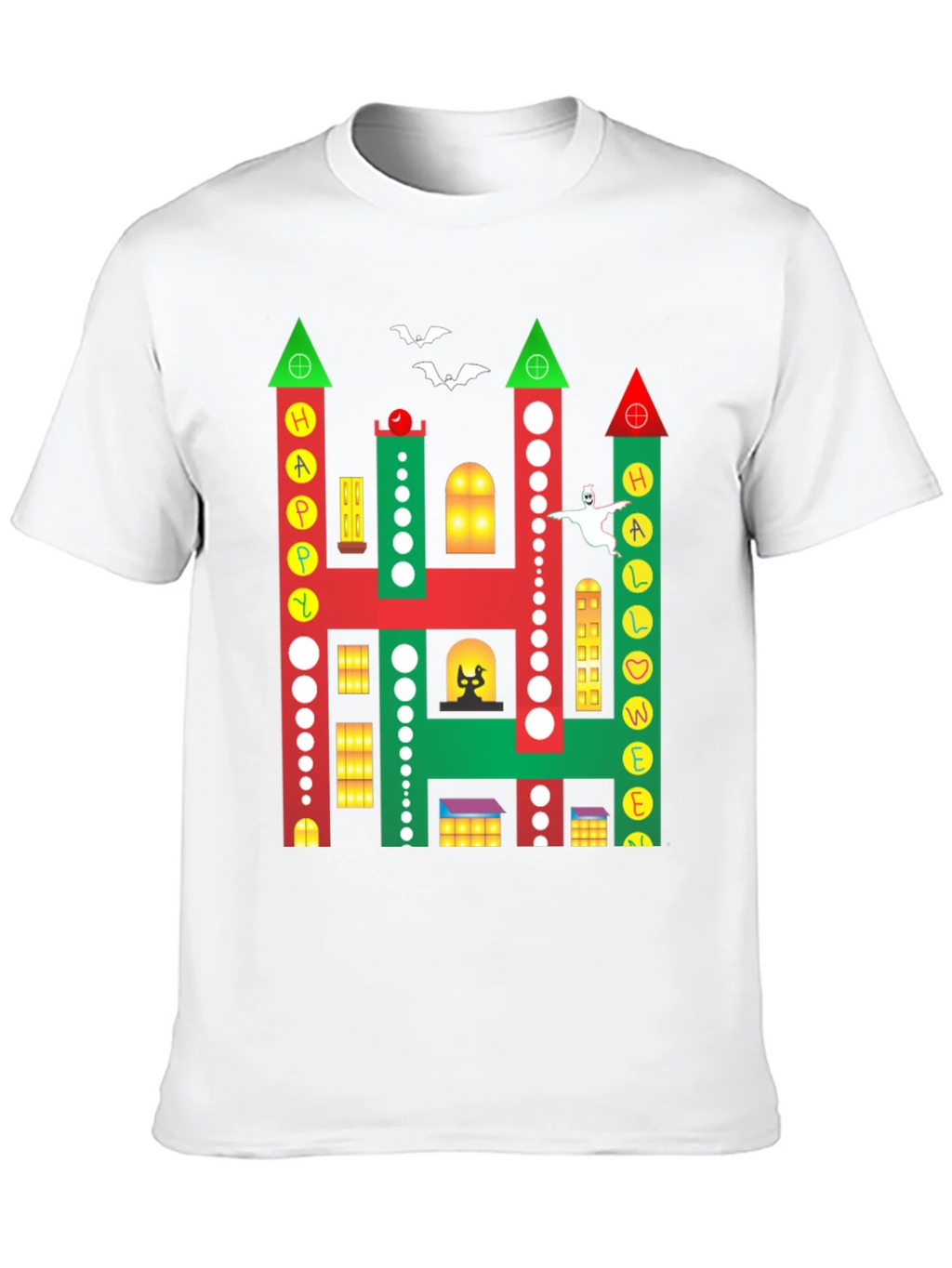 Happy Halloween Building Graphic T-Shirt product image 9