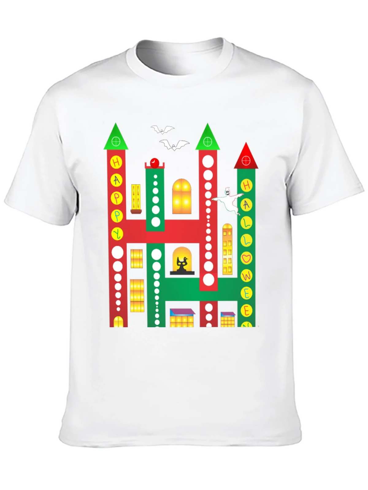 Happy Halloween Building Graphic T-Shirt product image 9