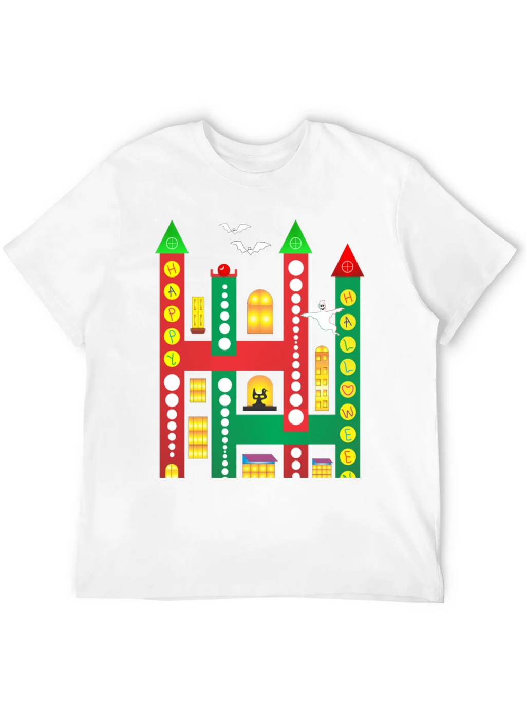 Happy Halloween Building Graphic T-Shirt product image 11