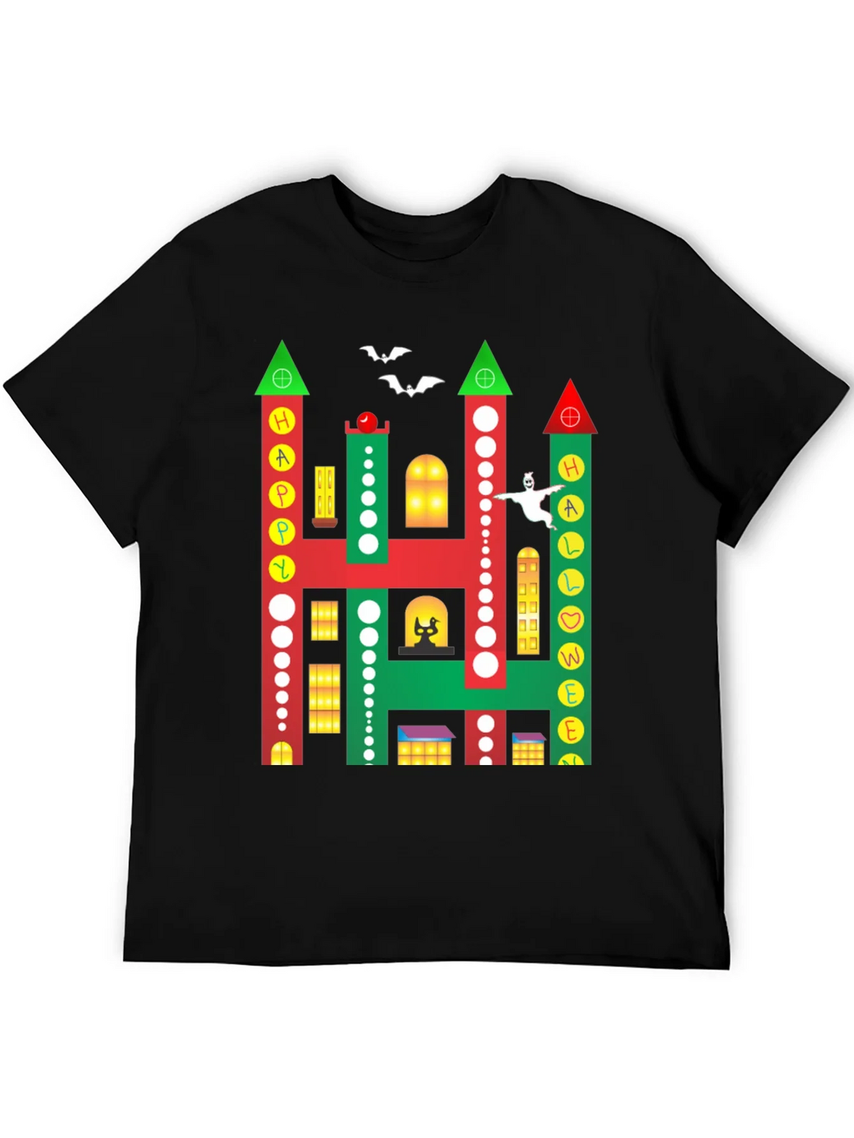 Happy Halloween Building Graphic T-Shirt product image 5