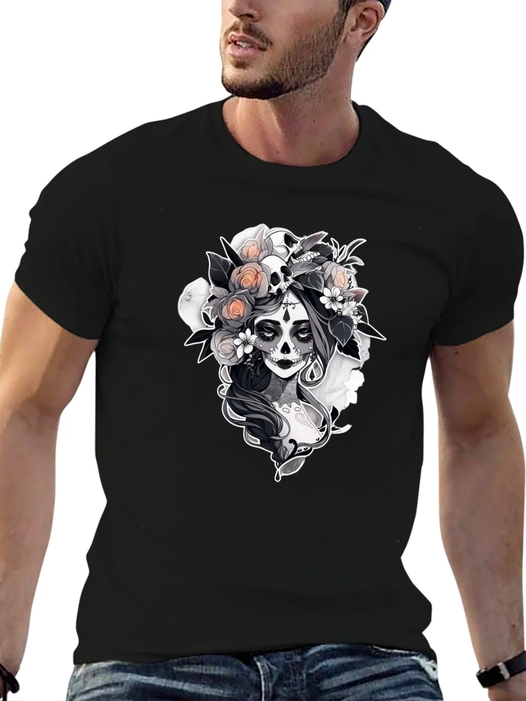 Day of the Dead Graphic Tee - Stylish & Unique product image 6