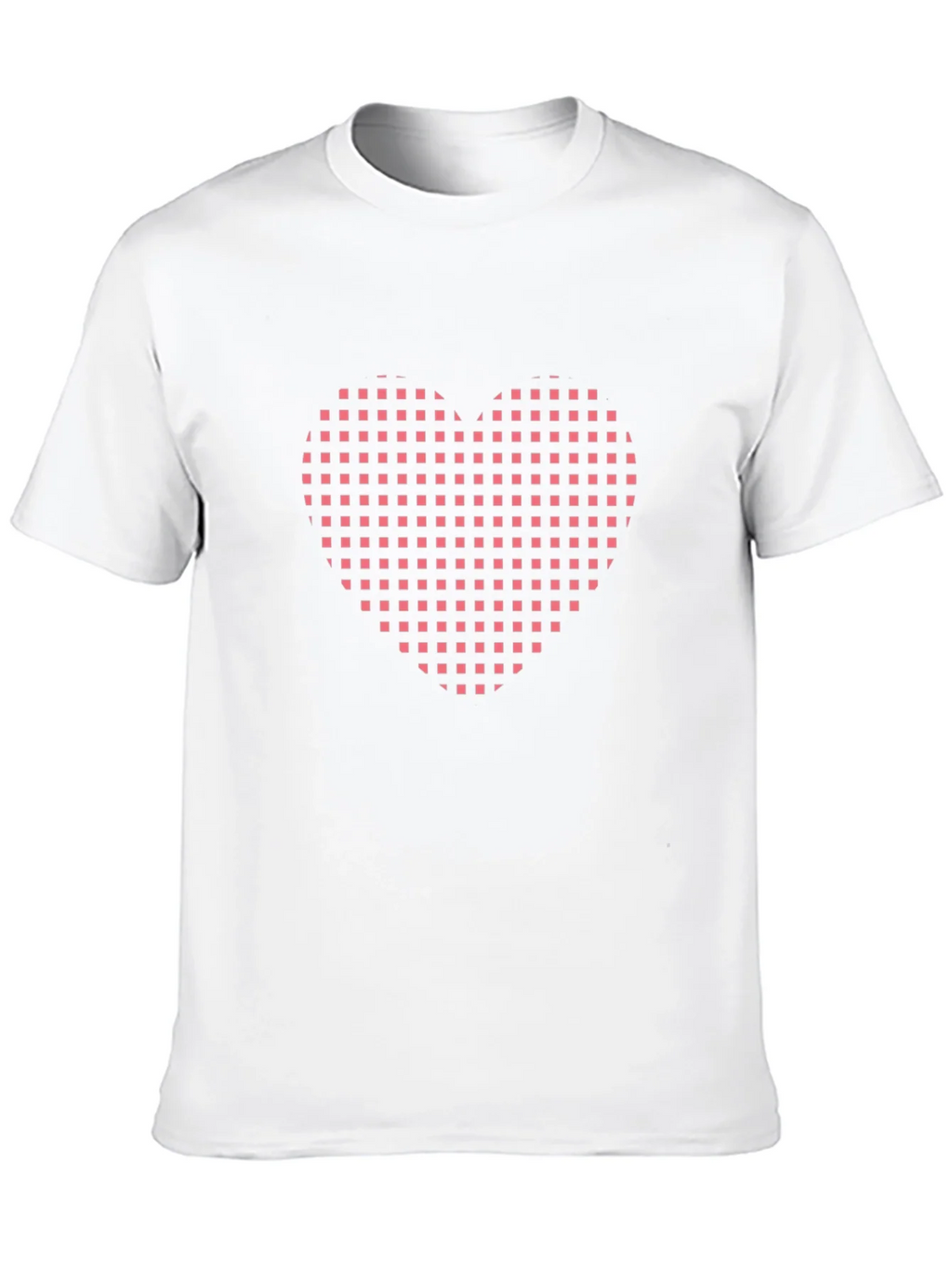 Grid Heart Black T-Shirt product image 9