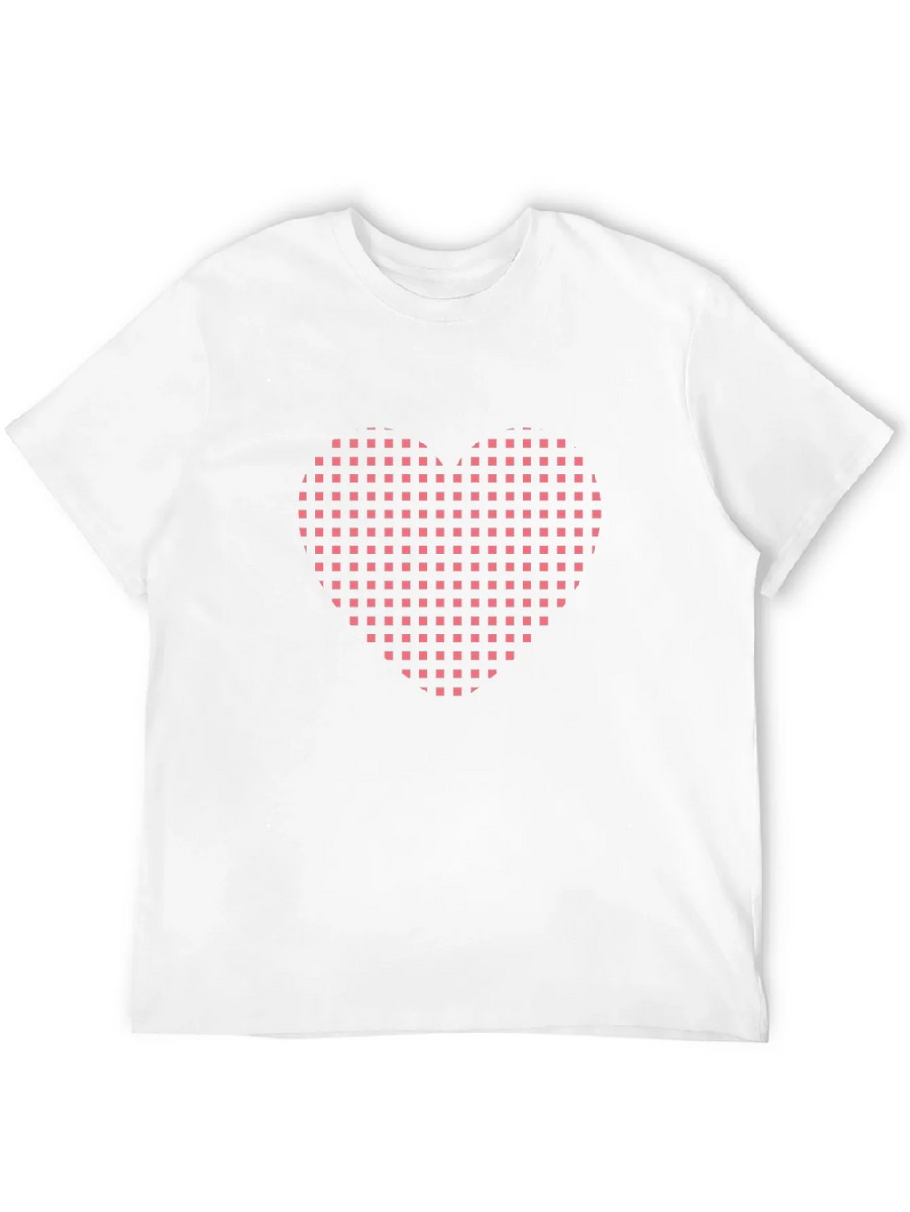 Grid Heart Black T-Shirt product image 11
