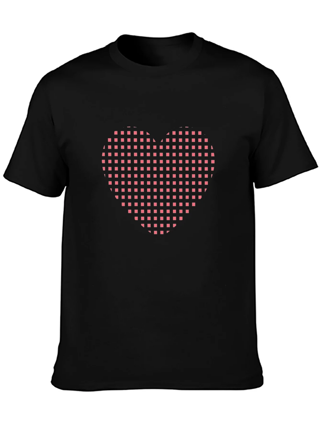 Grid Heart Black T-Shirt product image 3