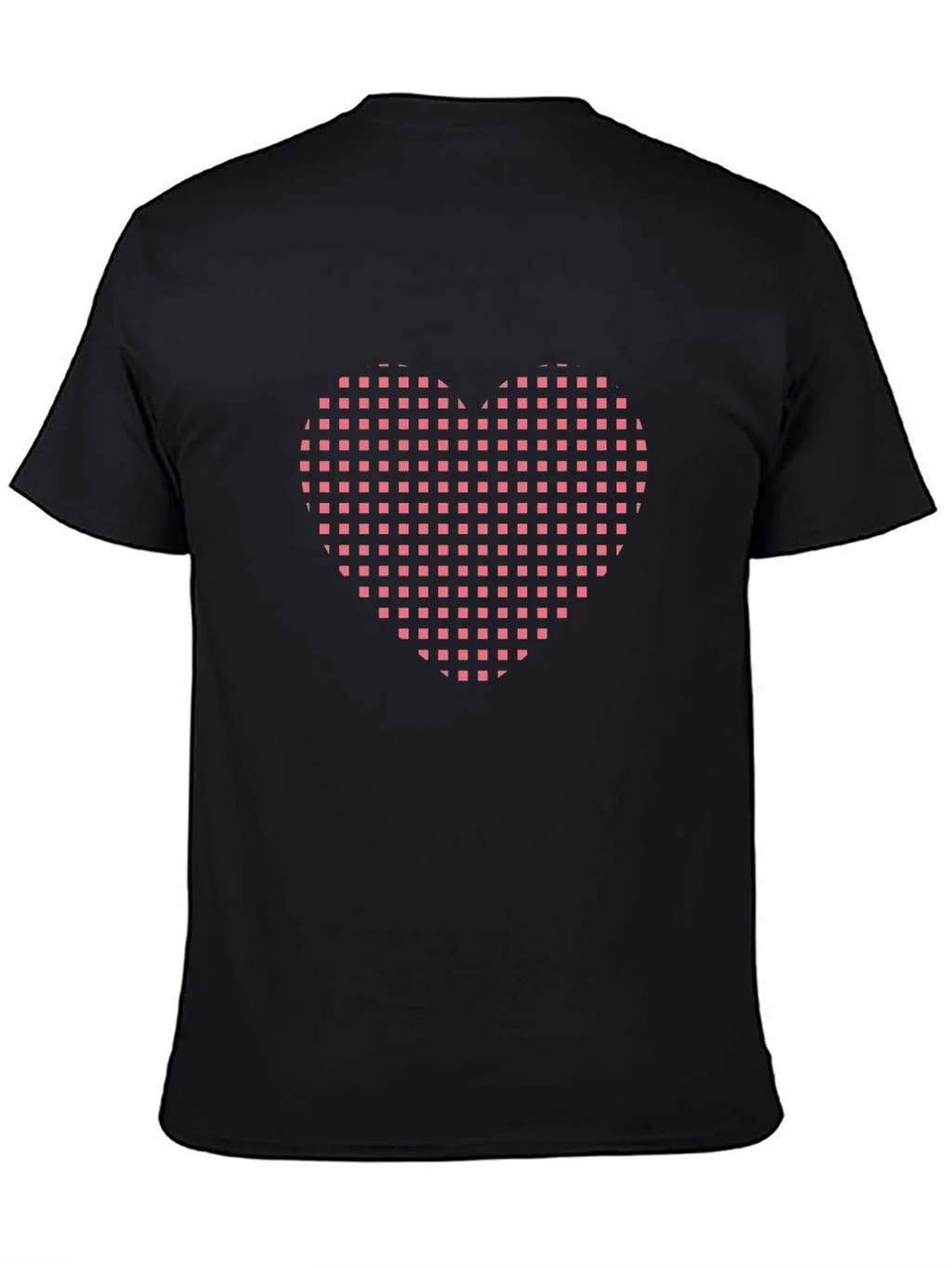 Grid Heart Black T-Shirt product image 4