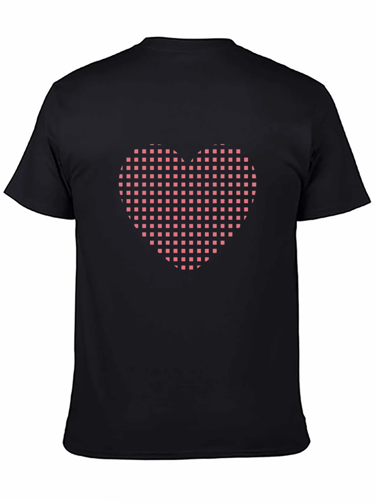 Grid Heart Black T-Shirt product image 4