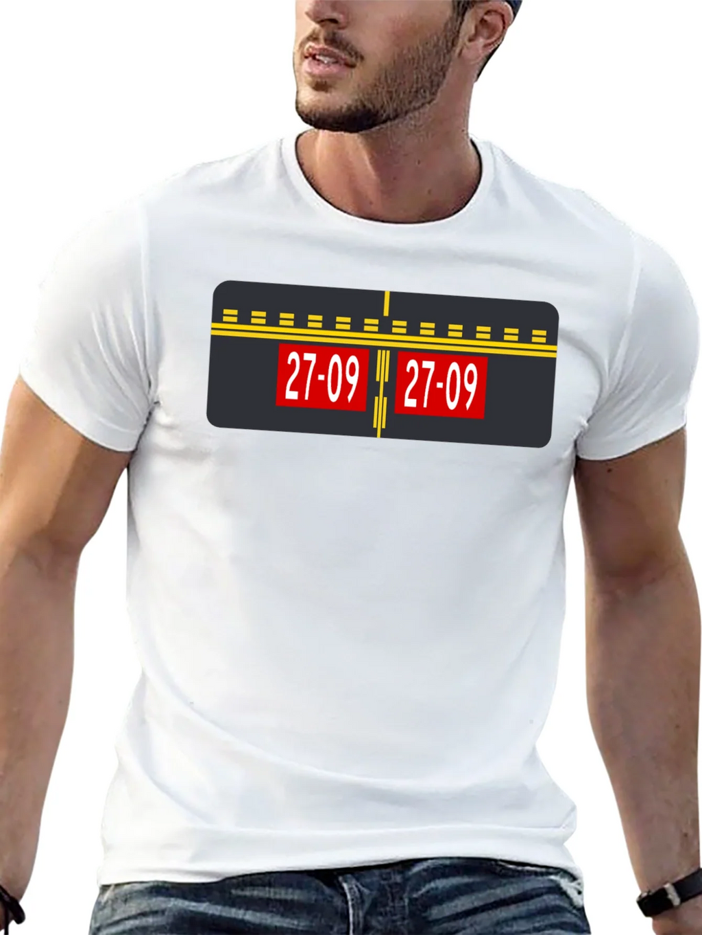 Airport Runway 27-09 Graphic Tee - Black product image 12