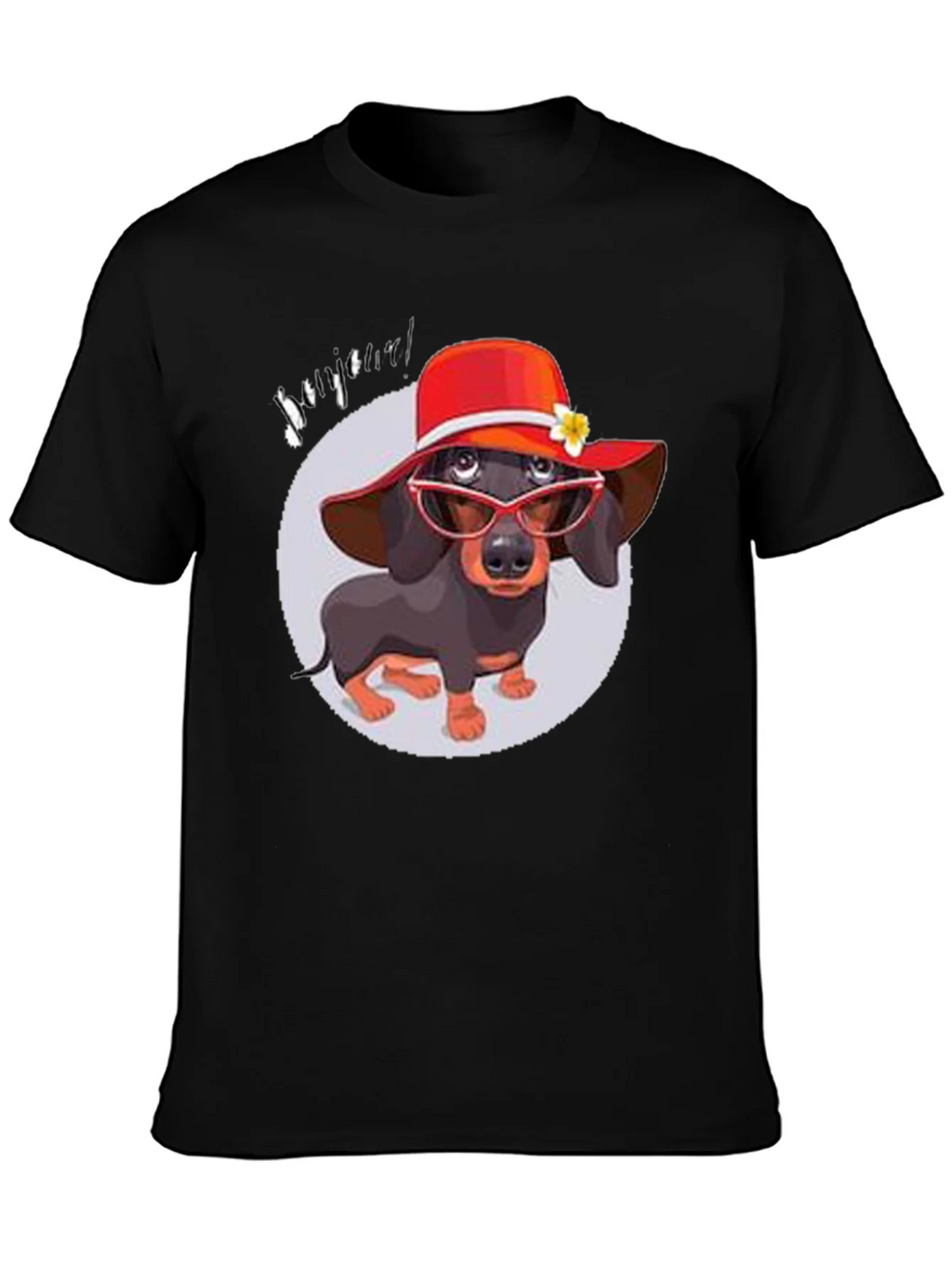 Dachshund in Hat T-Shirt - Funny Dog Lover Tee