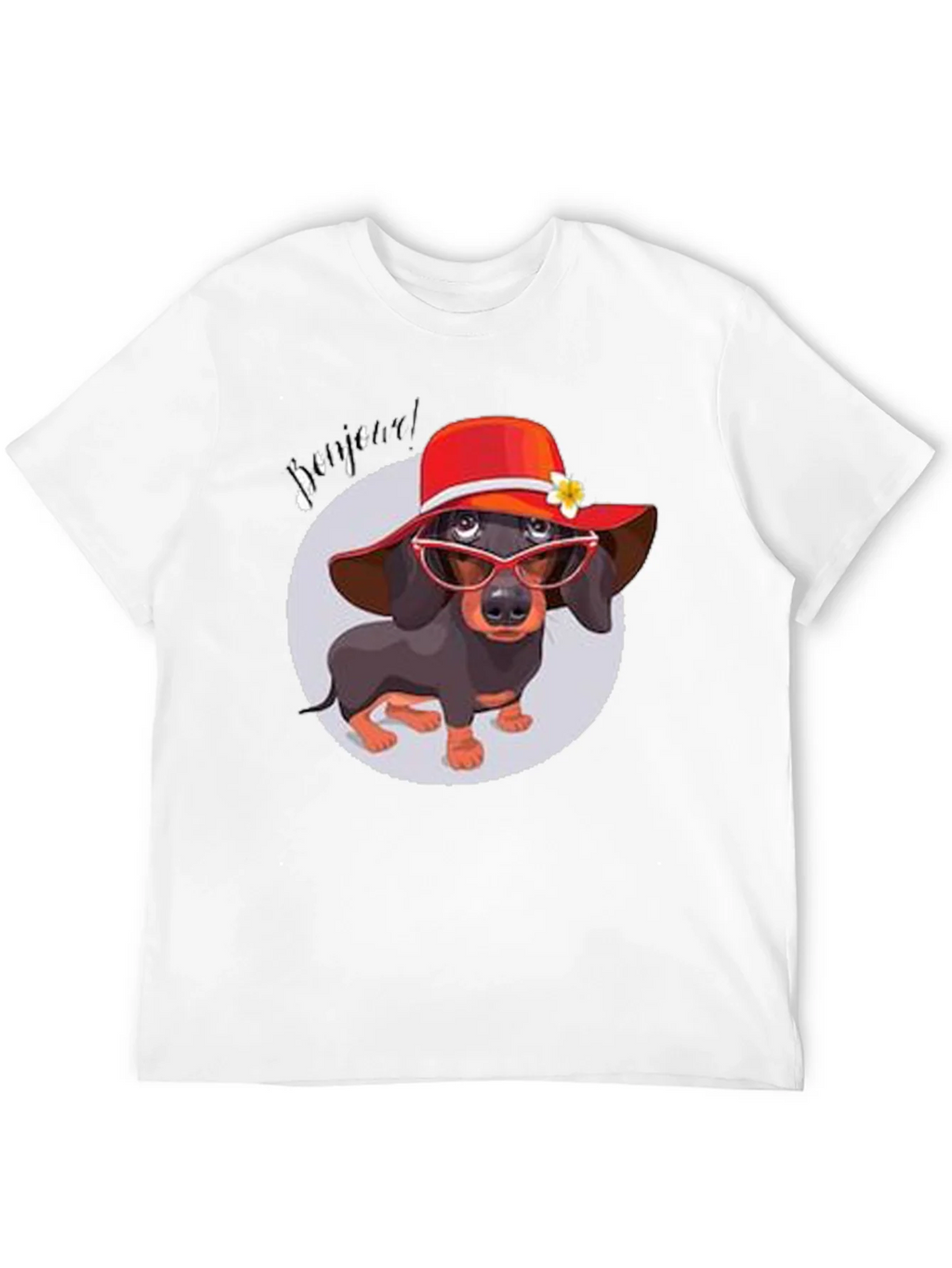 Dachshund in Hat T-Shirt - Funny Dog Lover Tee