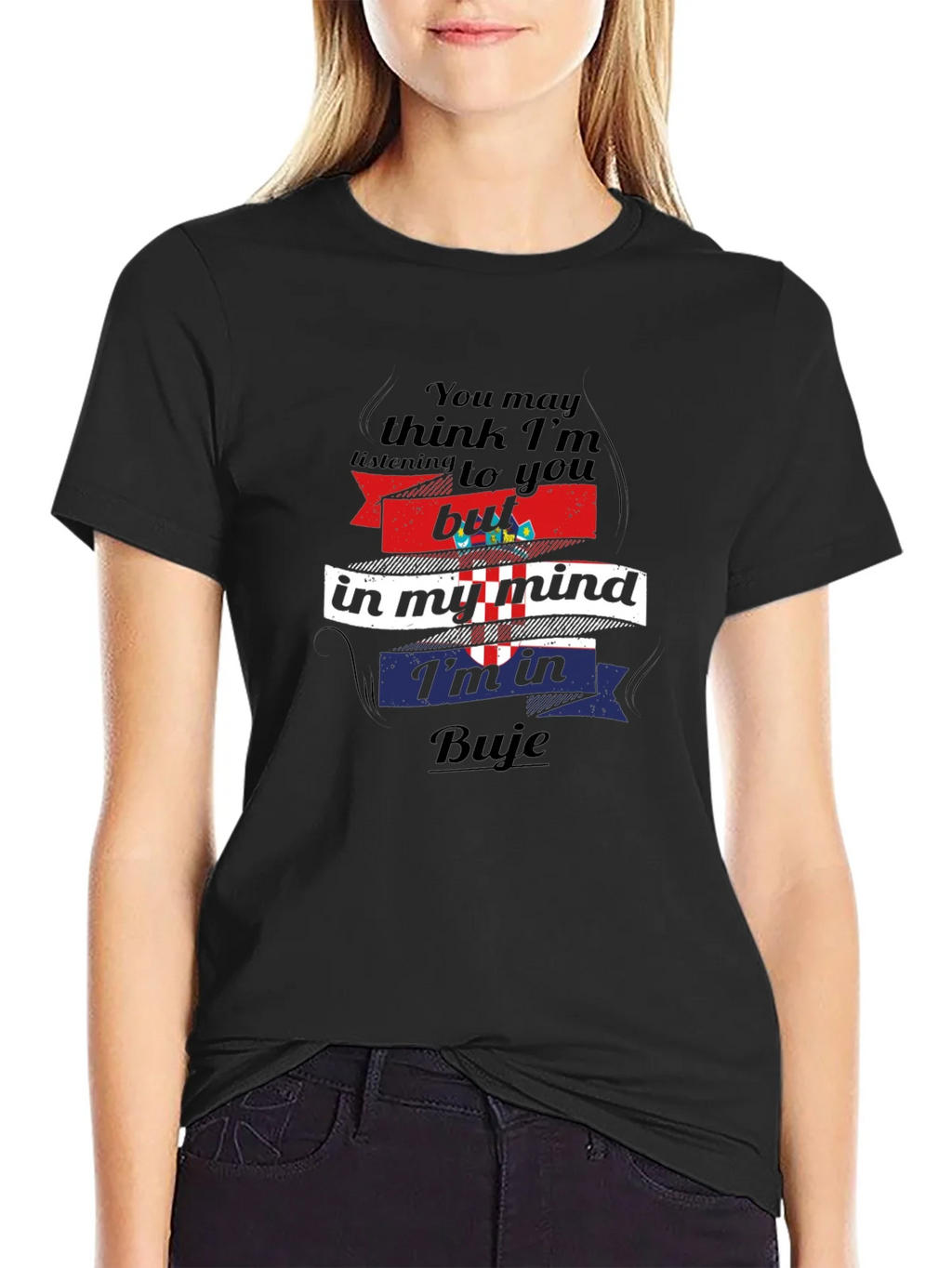Buje Croatia Mind T-Shirt - Novelty Travel Tee product image 2