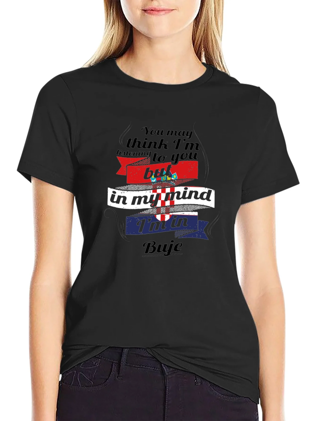 Buje Croatia Mind T-Shirt - Novelty Travel Tee product image 2