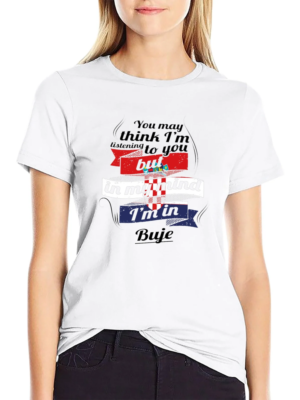 Buje Croatia Mind T-Shirt - Novelty Travel Tee product image 7
