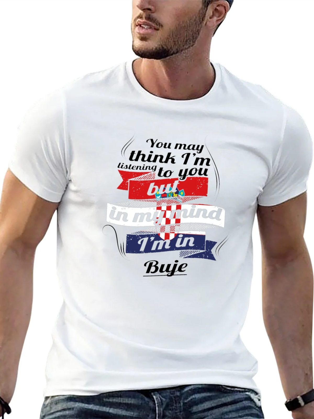 Buje Croatia Mind T-Shirt - Novelty Travel Tee product image 11