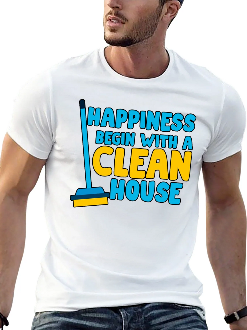 Happiness Clean House Graphic T-Shirt product image 12