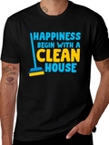 Happiness Clean House Graphic T-Shirt product image 1
