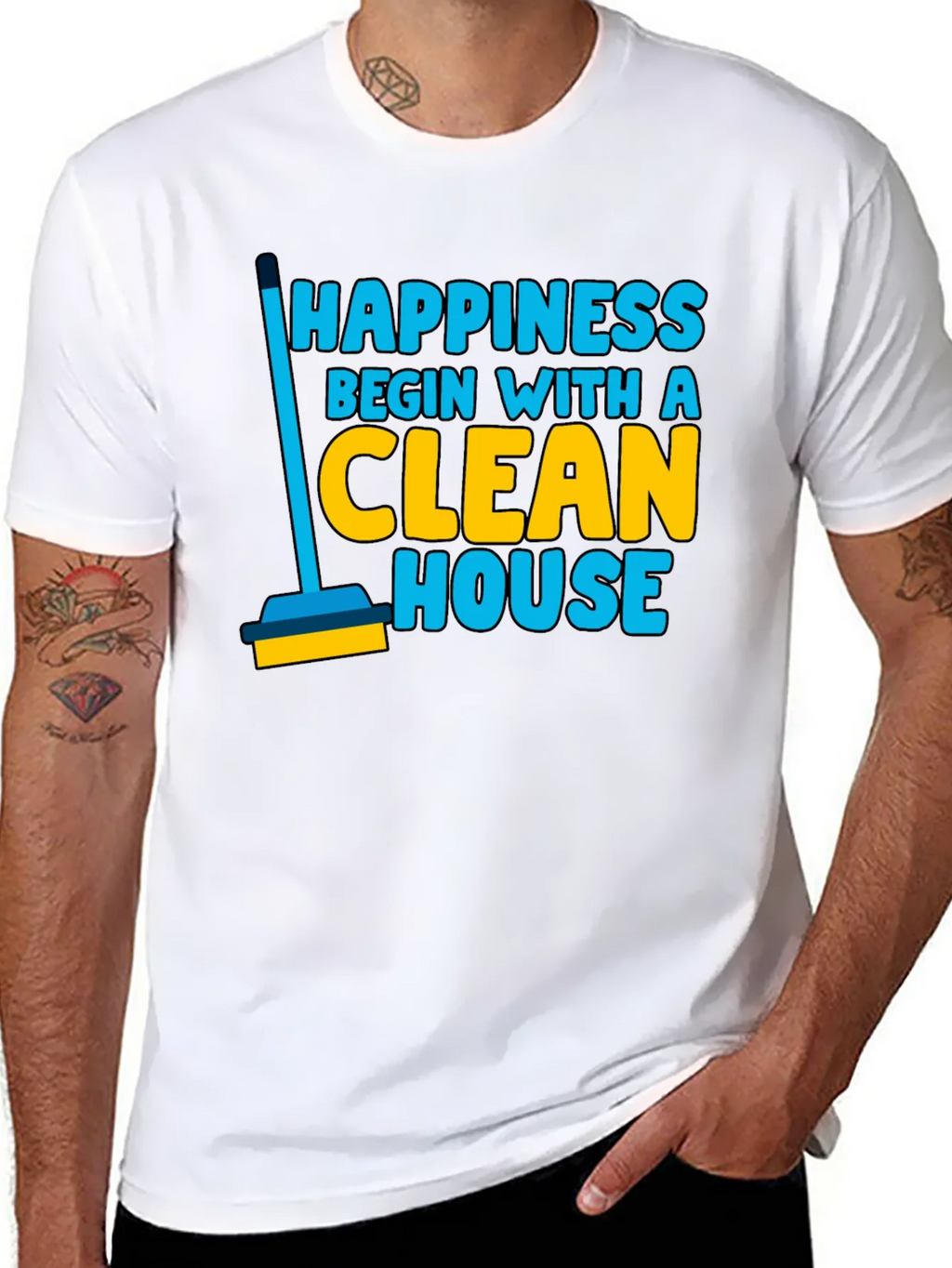 Happiness Clean House Graphic T-Shirt product image 7