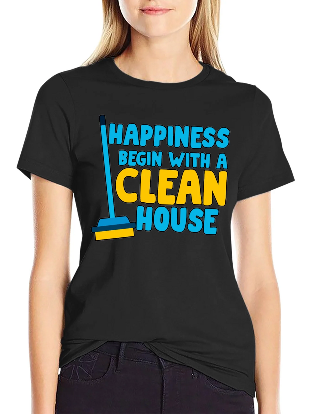 Happiness Clean House Graphic T-Shirt product image 2