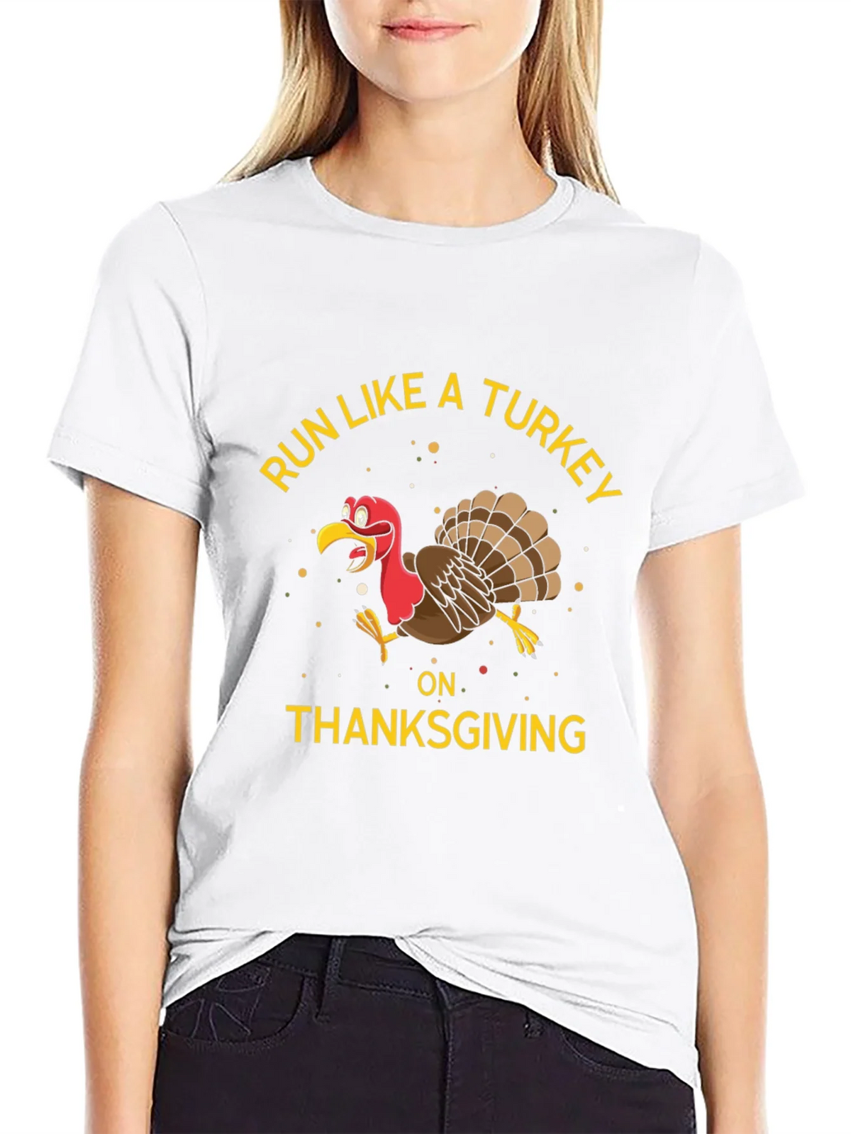 Run Like a Turkey Thanksgiving T-Shirt product image 8