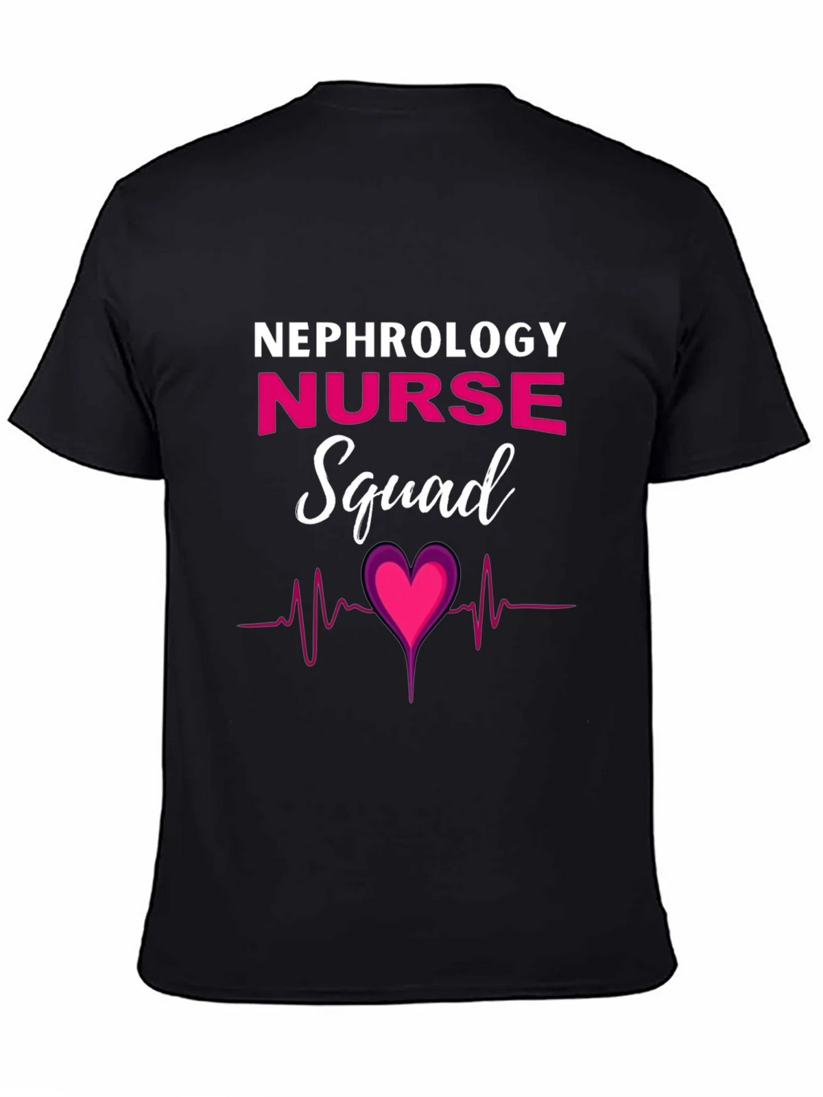 Nephrology Nurse Squad T-Shirt - Heartbeat Design product image 4