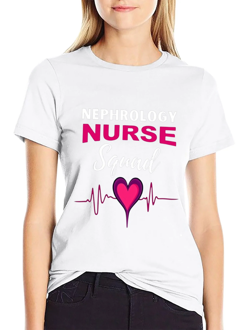 Nephrology Nurse Squad T-Shirt - Heartbeat Design product image 8