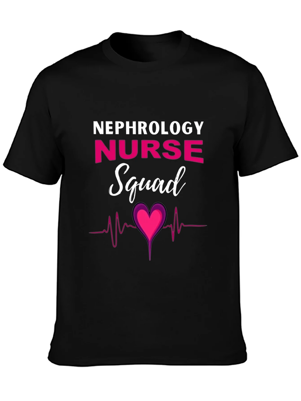 Nephrology Nurse Squad T-Shirt - Heartbeat Design product image 3