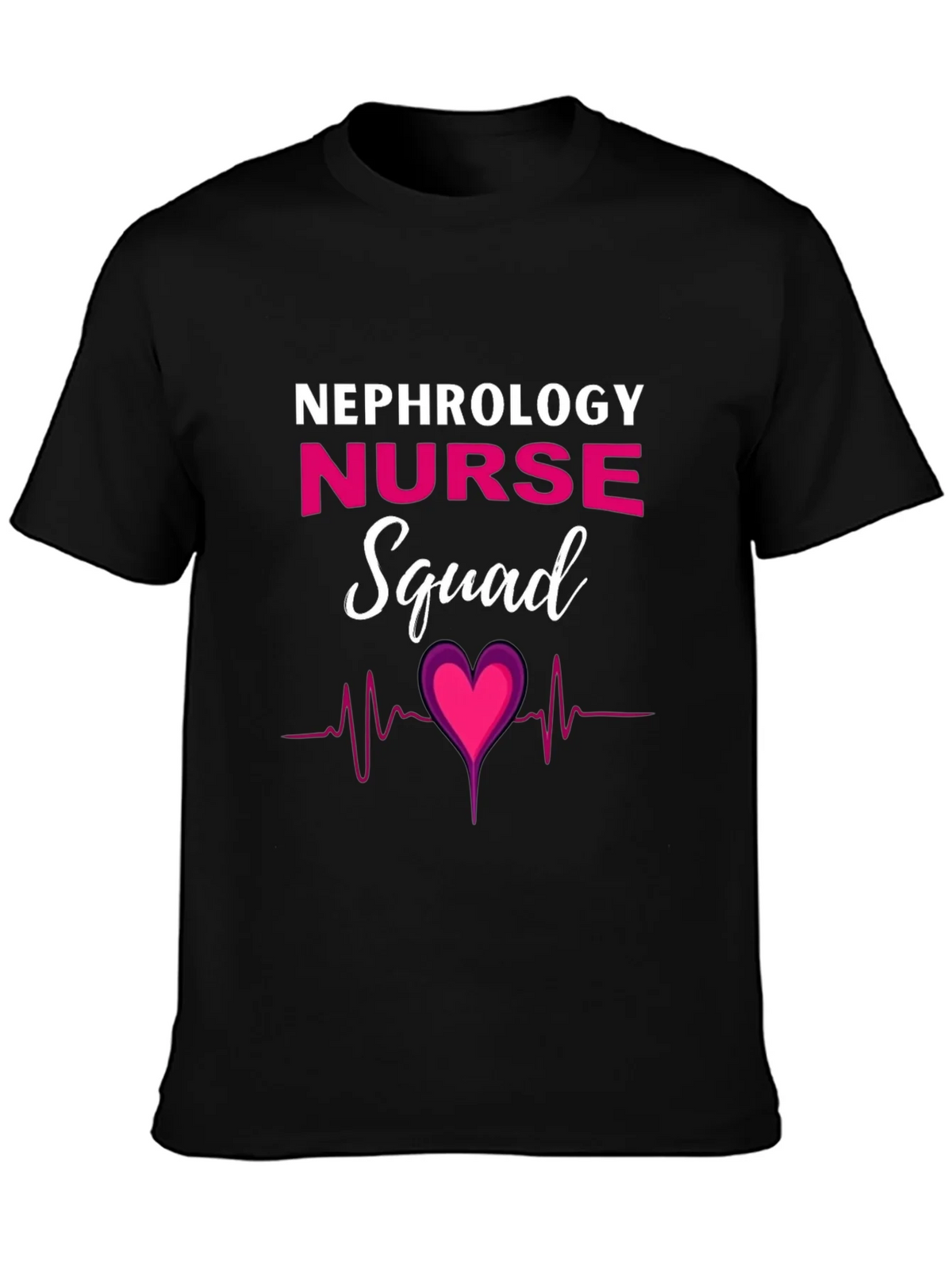 Nephrology Nurse Squad T-Shirt - Heartbeat Design product image 3