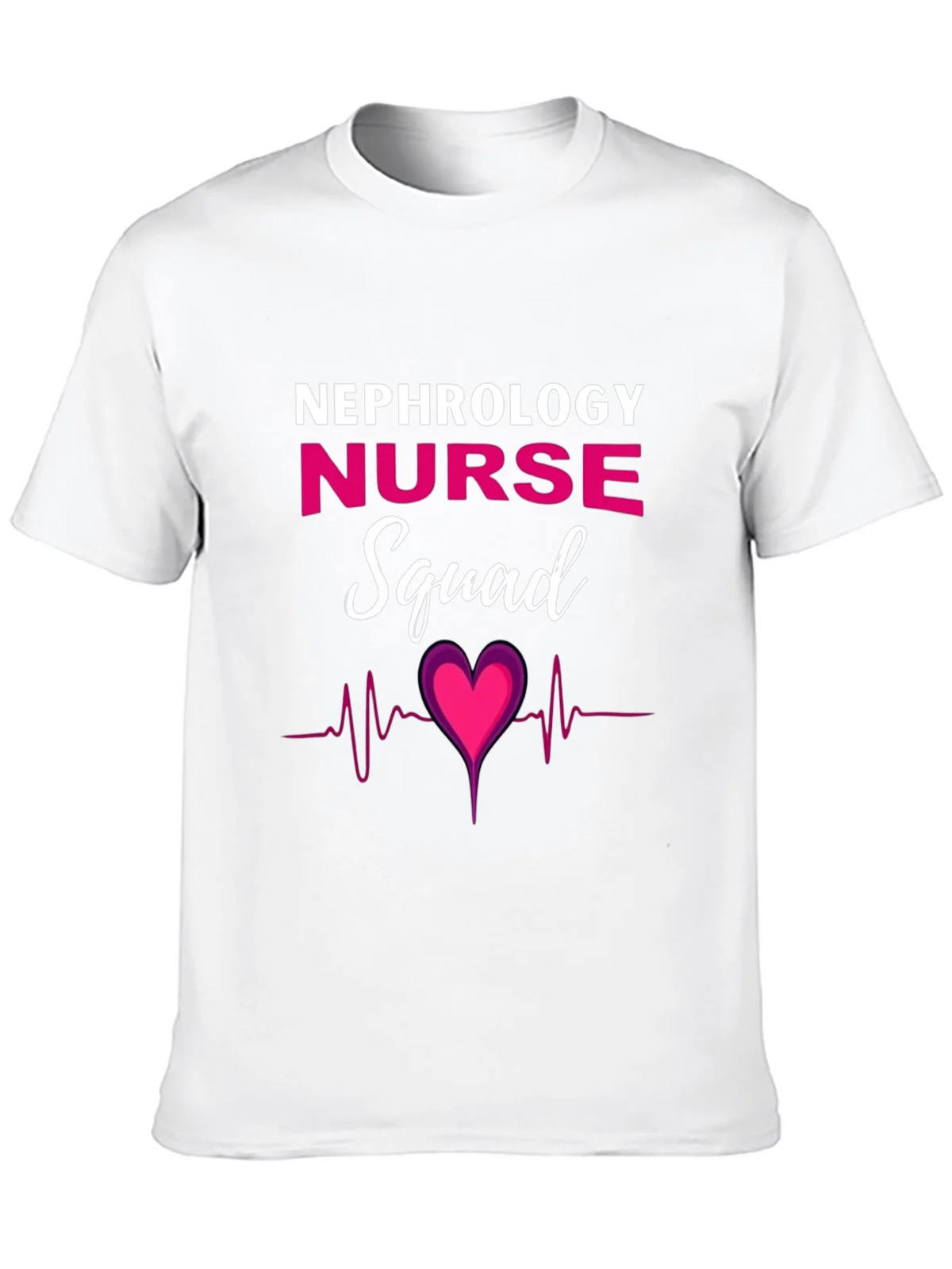 Nephrology Nurse Squad T-Shirt - Heartbeat Design product image 9