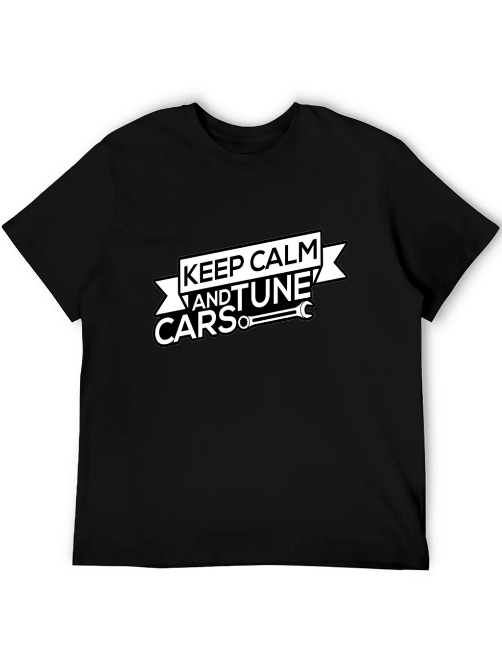 Keep Calm and Tune Cars Black T-Shirt product image 5