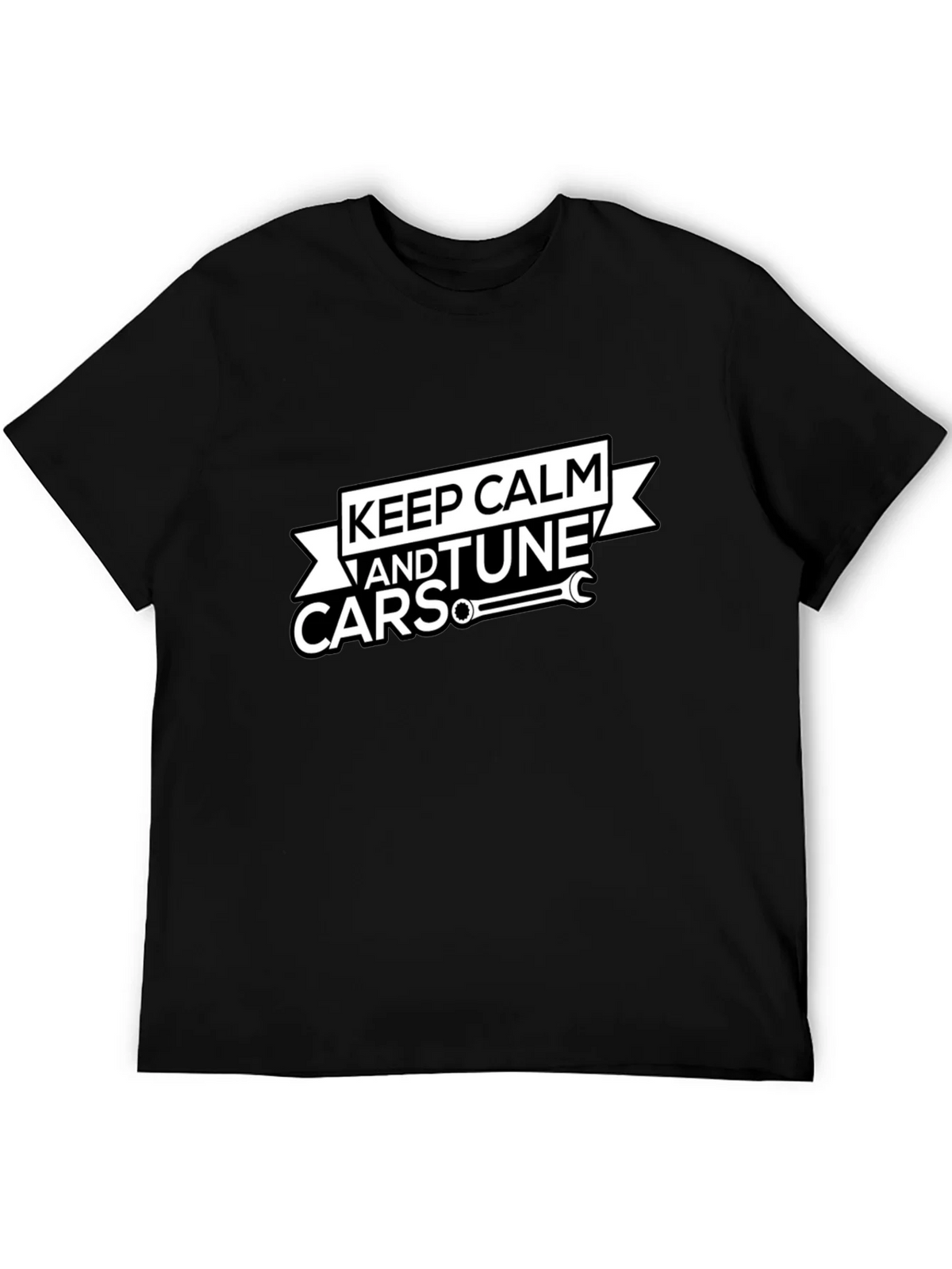 Keep Calm and Tune Cars Black T-Shirt product image 5