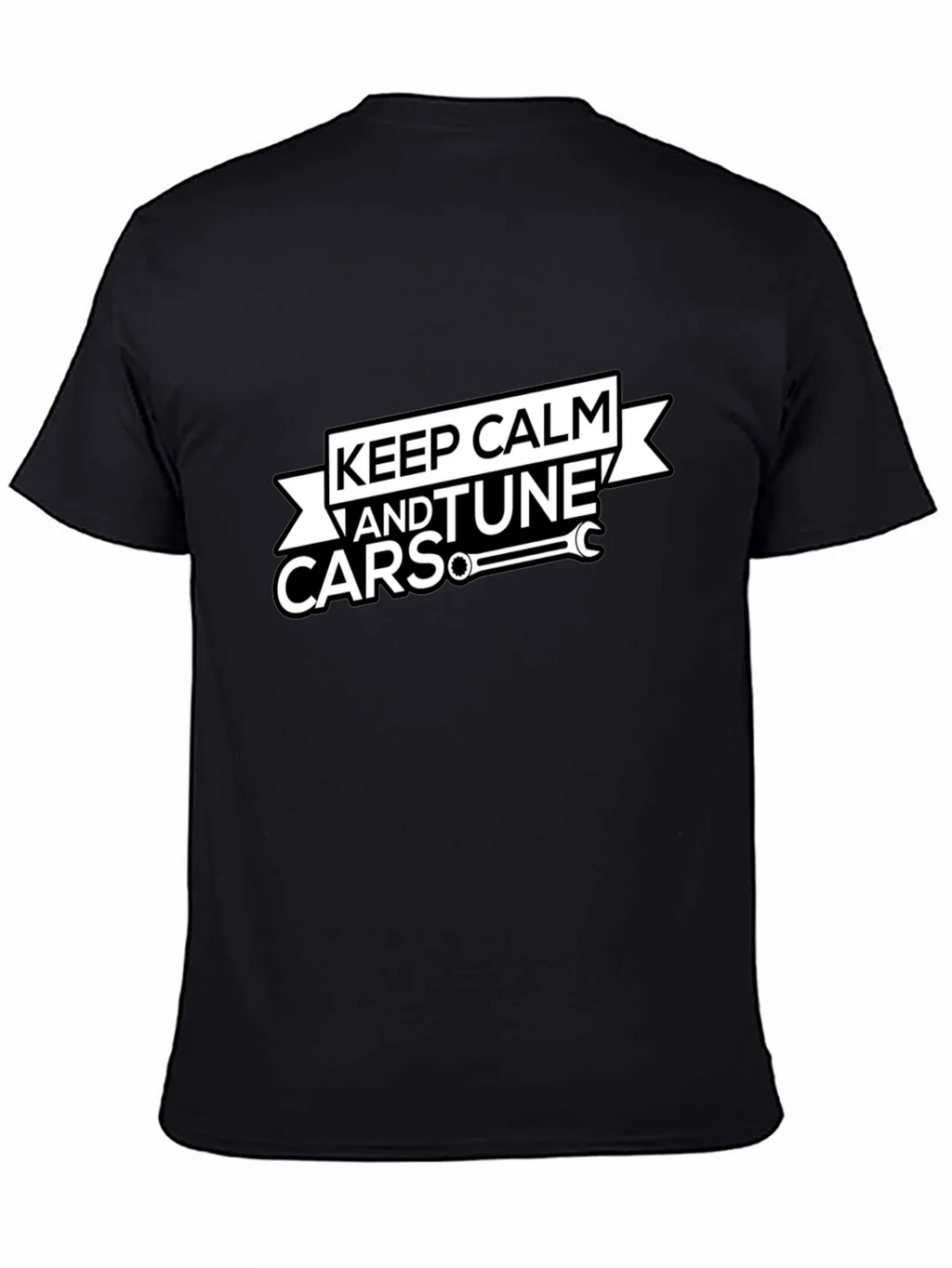 Keep Calm and Tune Cars Black T-Shirt product image 4