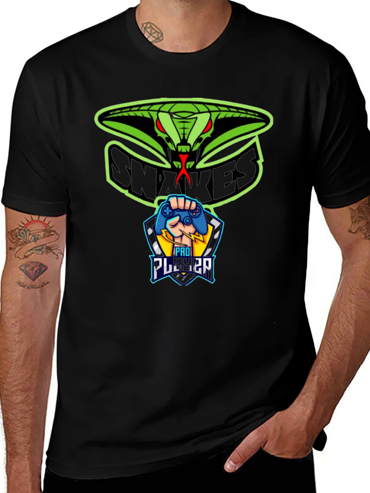 Snakes Pro Player T-Shirt - Gaming Apparel product image 1