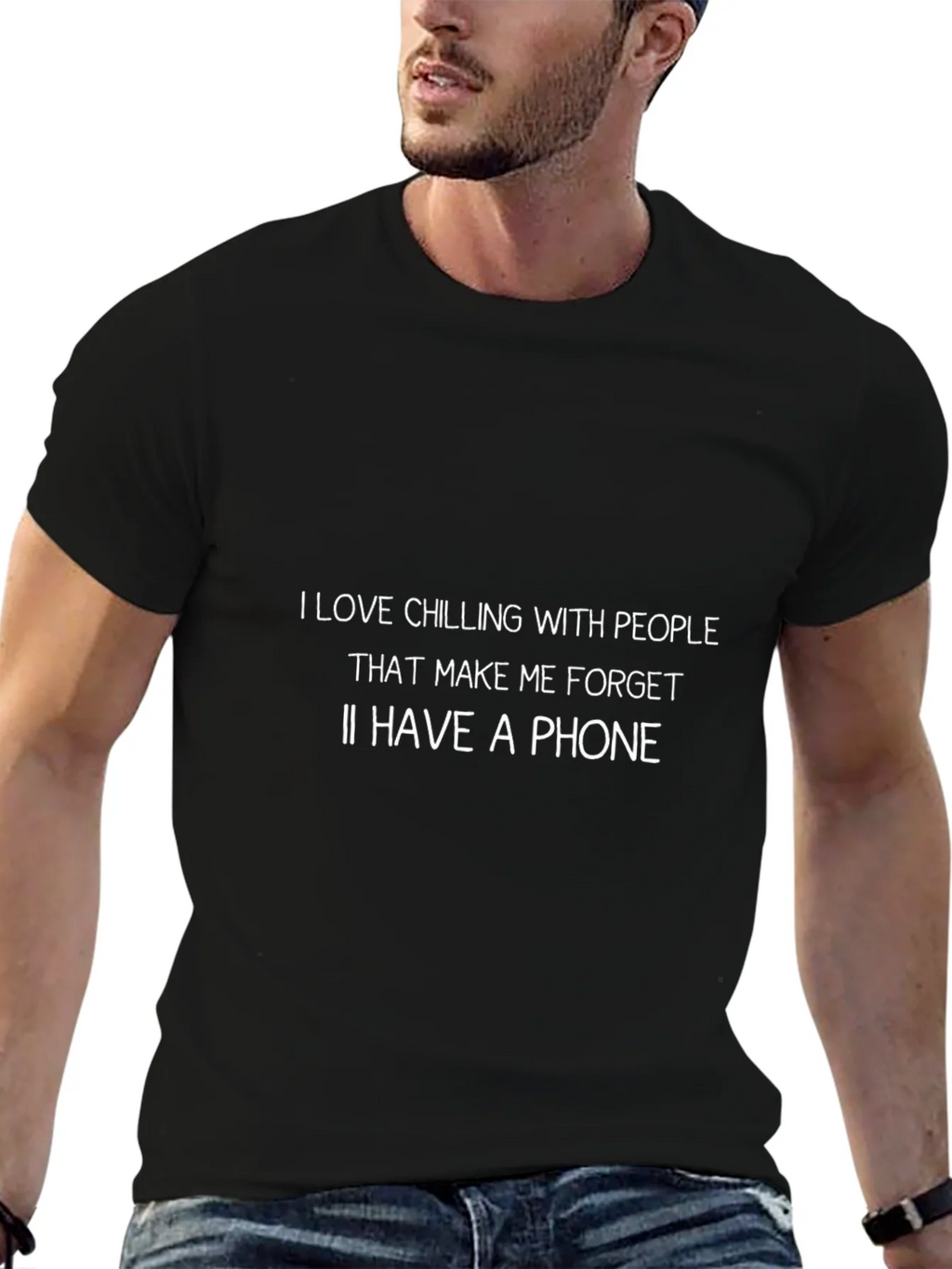 Chill Vibes T-Shirt: Forget Your Phone! product image 6