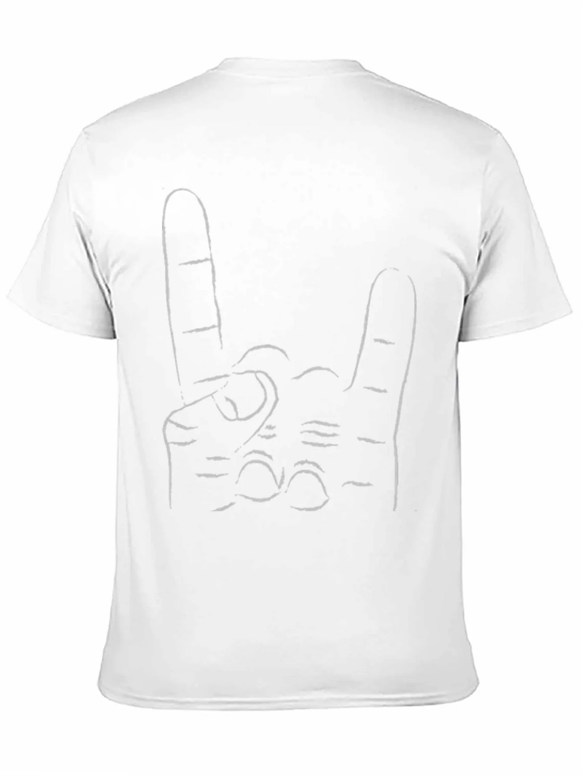 Rock On Hand Graphic Tee - Black T-Shirt product image 9
