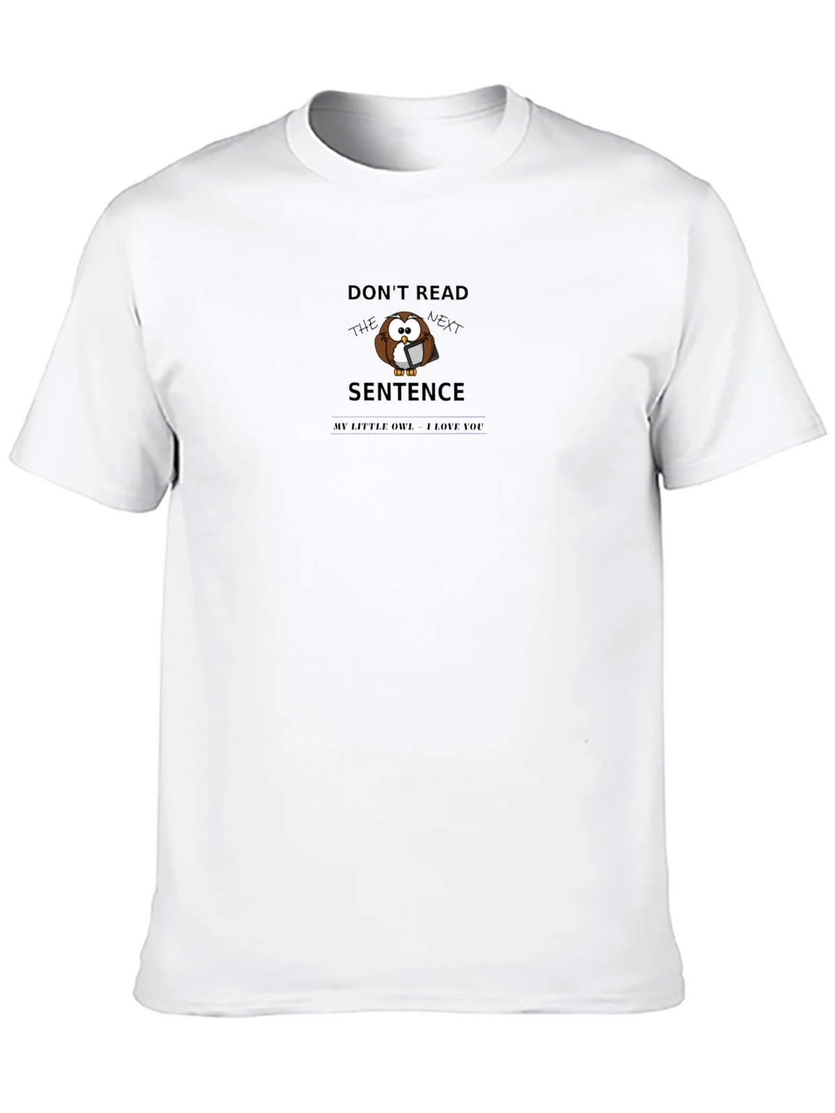 Dont Read Owl Graphic Tee - Black Cotton T-Shirt product image 9