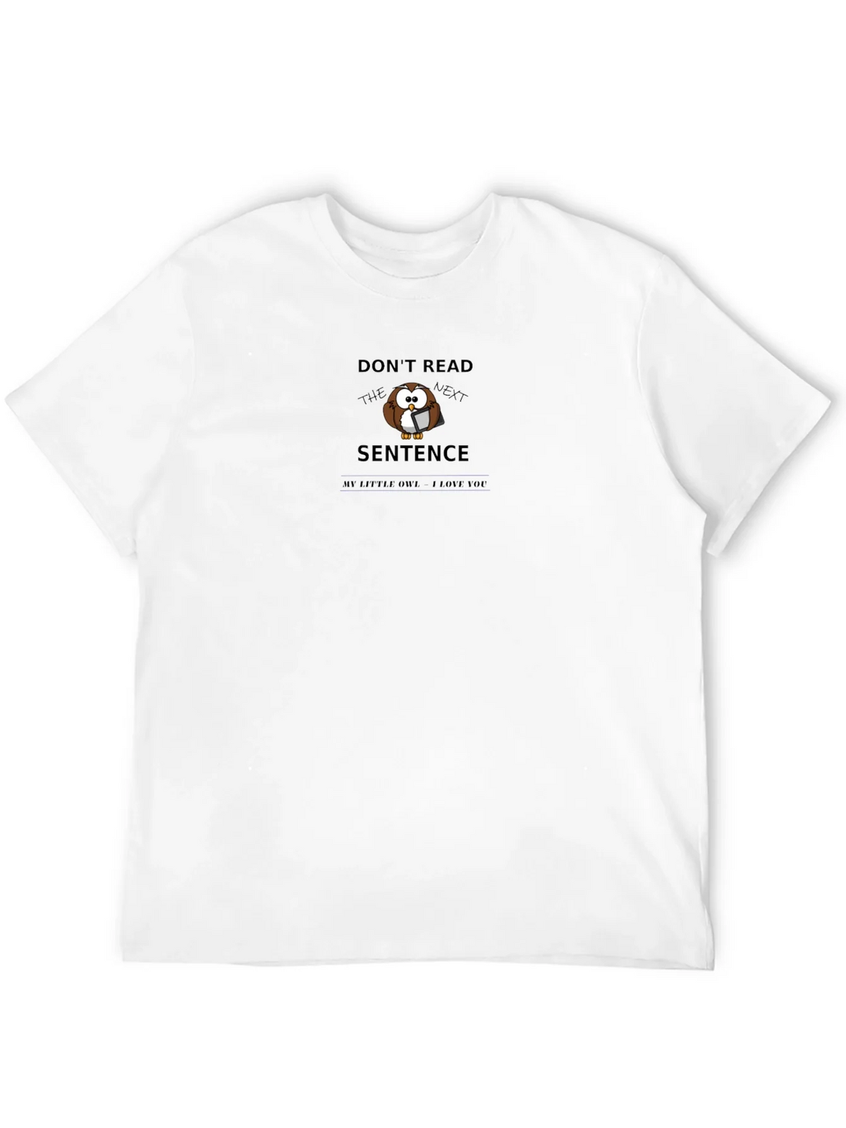 Dont Read Owl Graphic Tee - Black Cotton T-Shirt product image 11