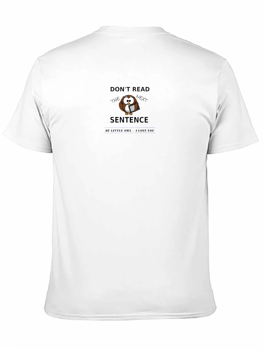 Dont Read Owl Graphic Tee - Black Cotton T-Shirt product image 10