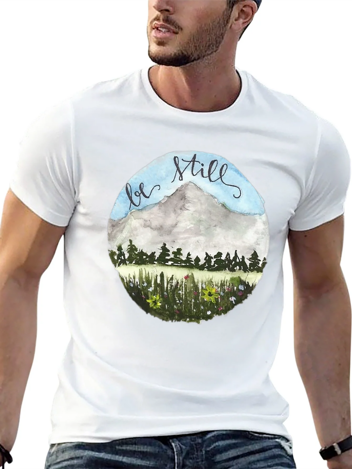 Be Still Mountain Graphic Tee product image 12