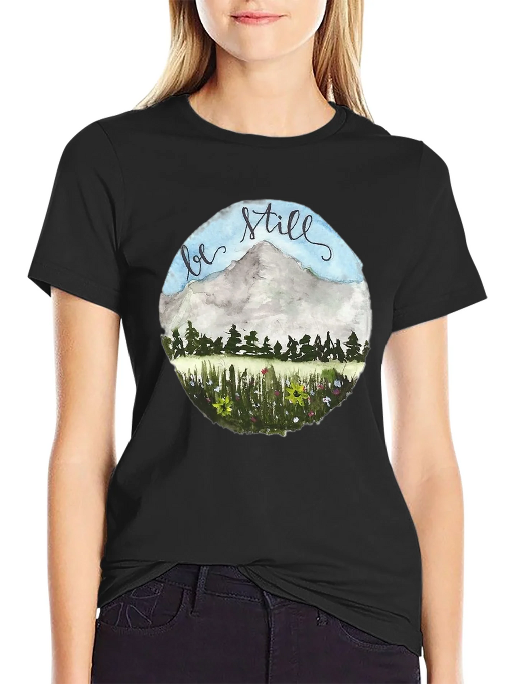 Be Still Mountain Graphic Tee product image 2
