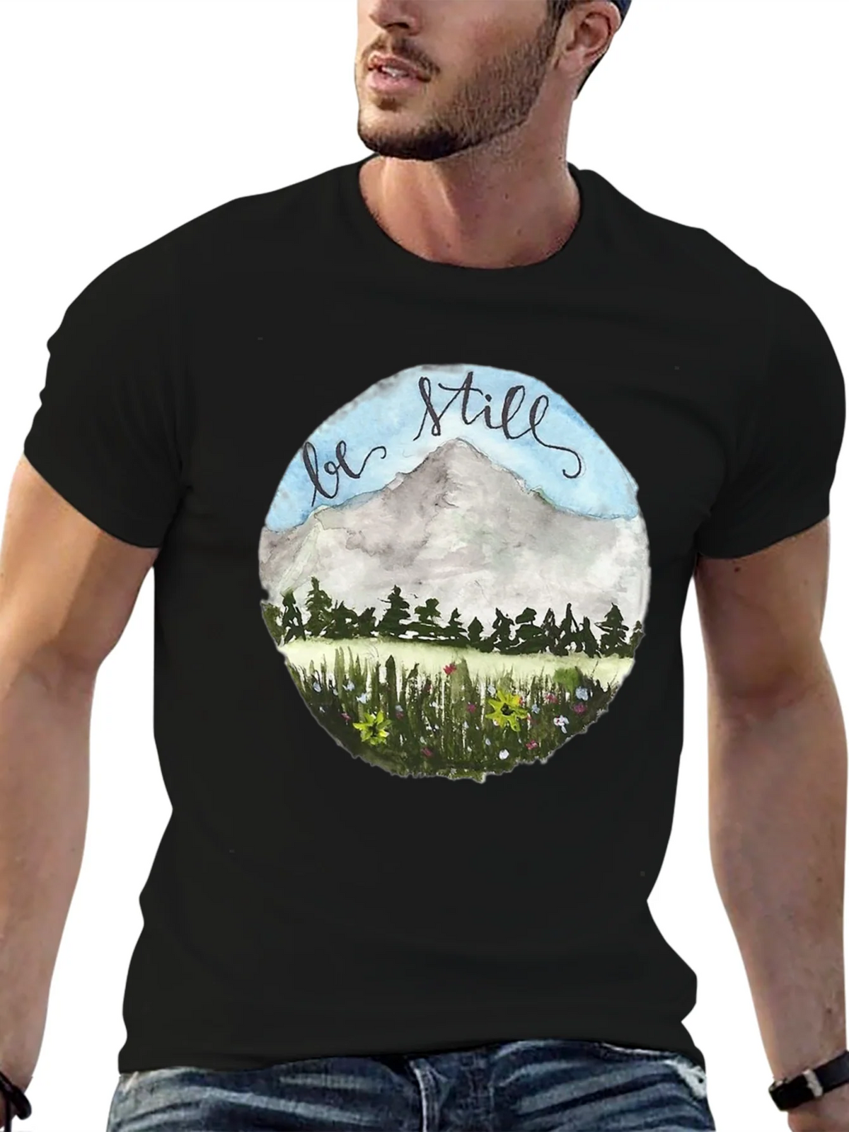 Be Still Mountain Graphic Tee product image 6