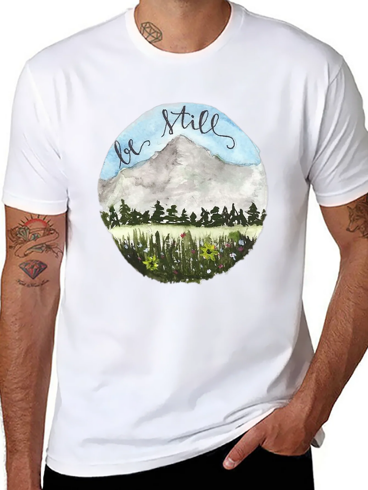 Be Still Mountain Graphic Tee product image 7