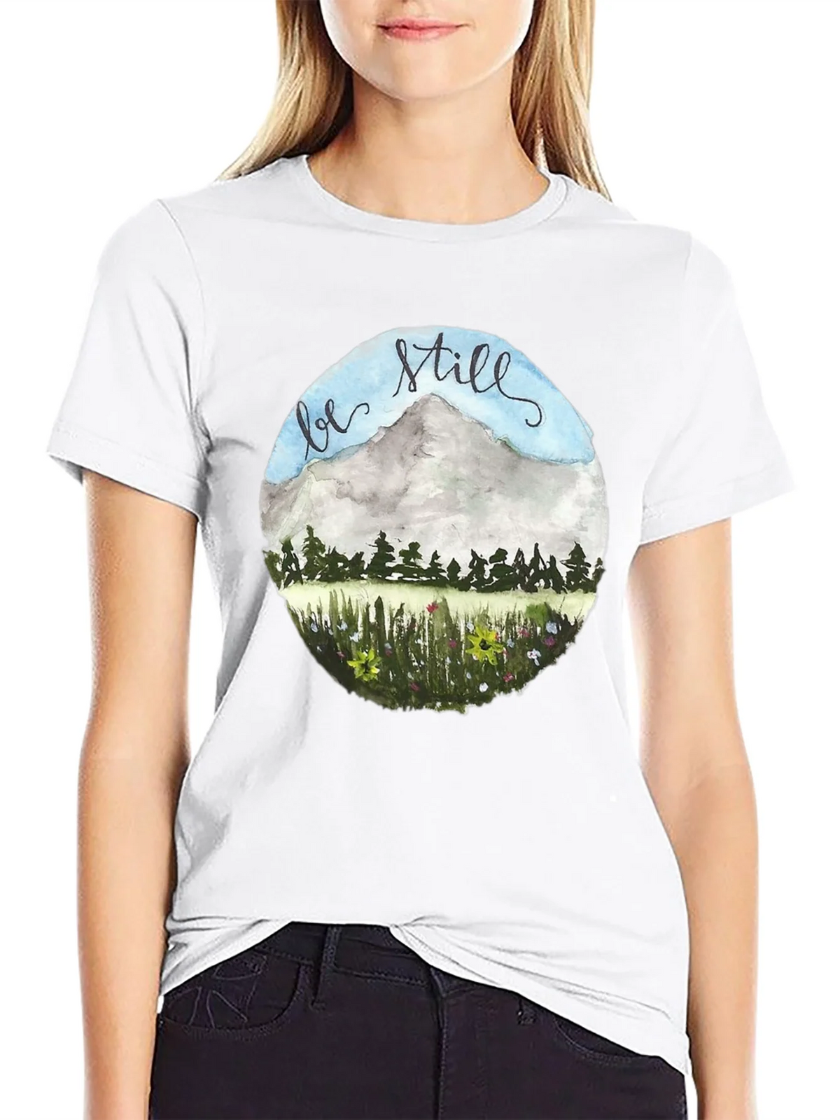 Be Still Mountain Graphic Tee product image 8
