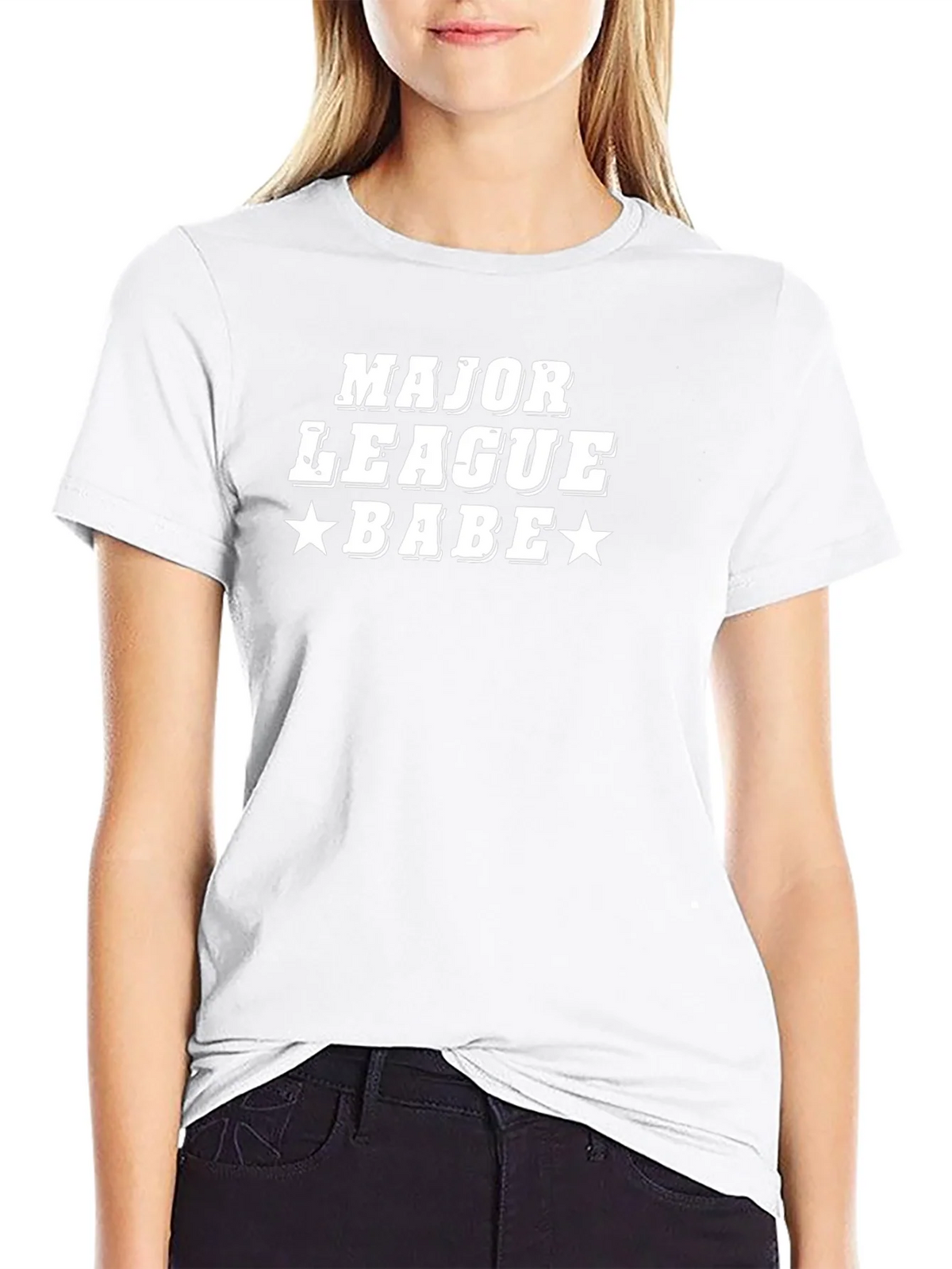 Major League Babe Graphic Tee - Black Cotton Blend Shirt product image 8