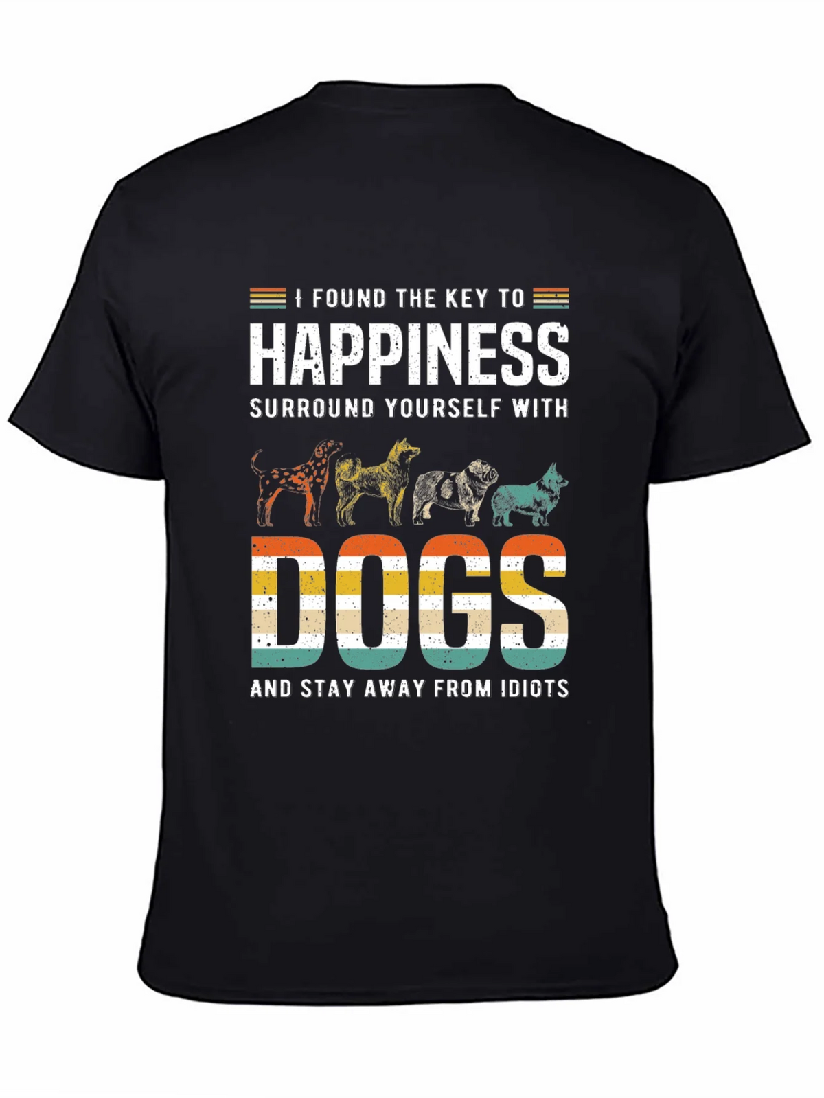 Happiness is Dogs Graphic T-Shirt product image 4