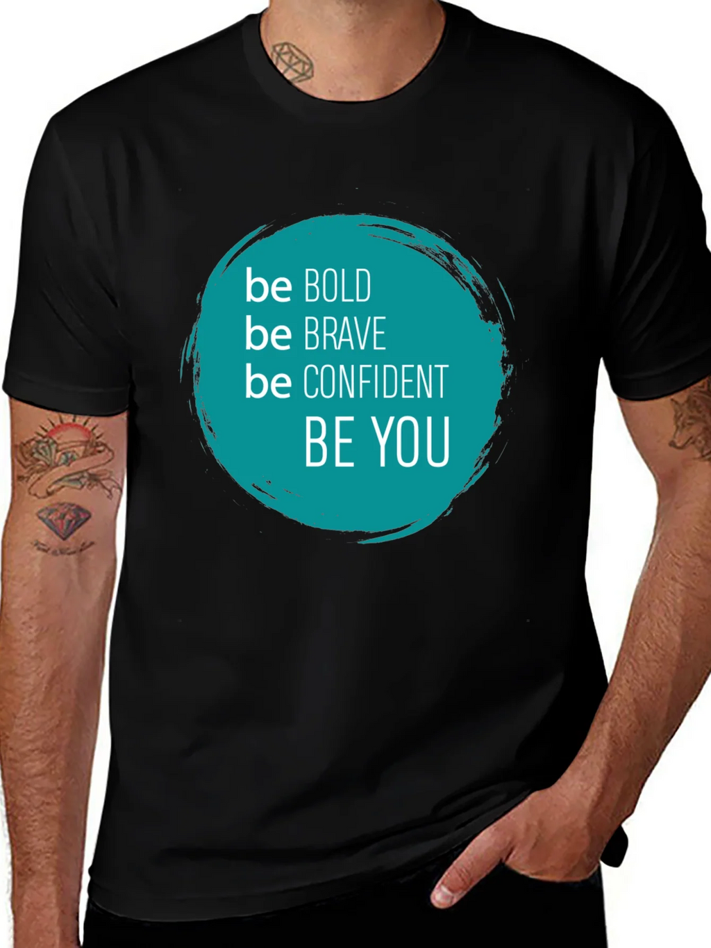 Be Bold Graphic Tee - Inspirational Black T-Shirt product image 1