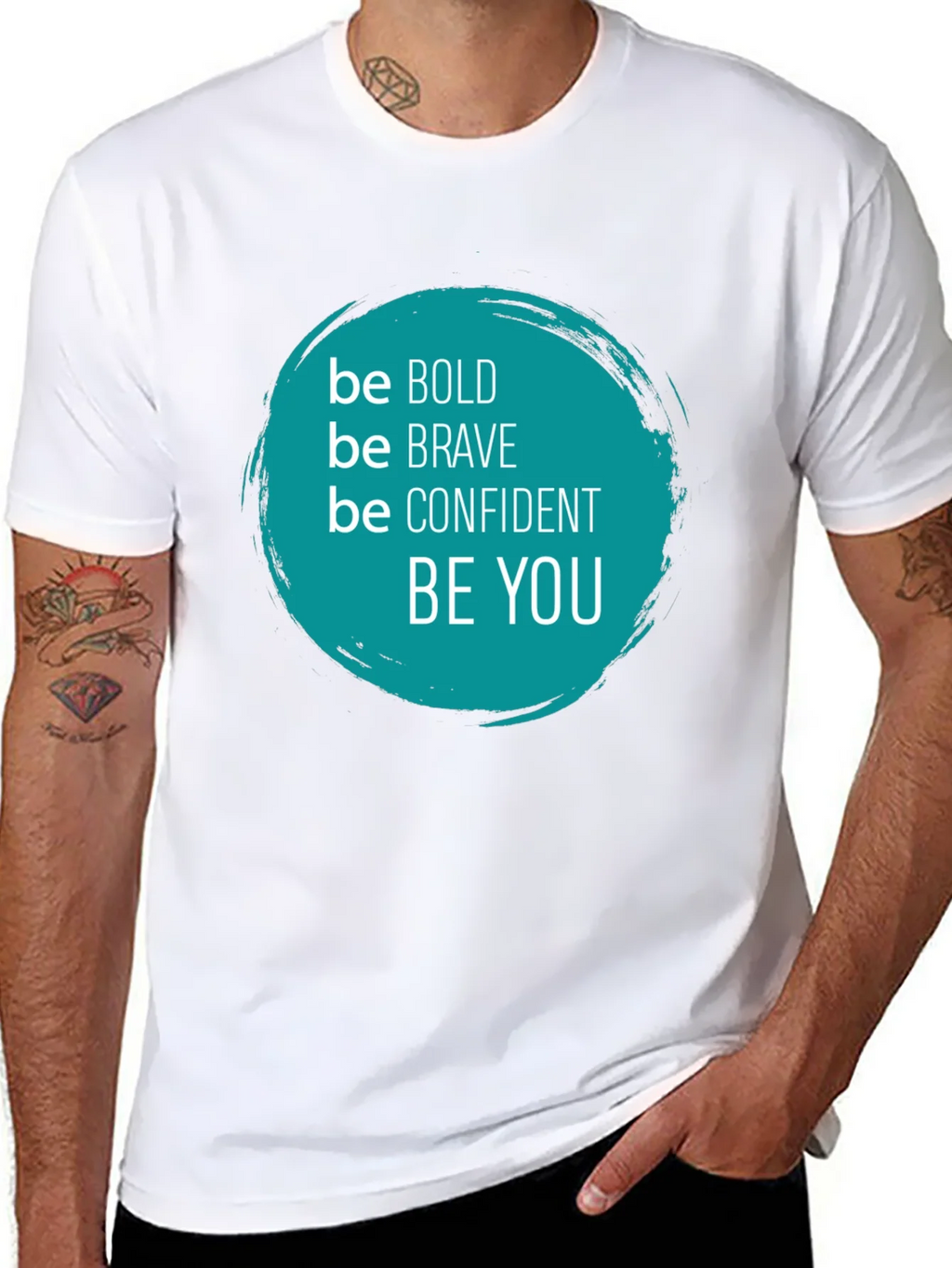 Be Bold Graphic Tee - Inspirational Black T-Shirt product image 5