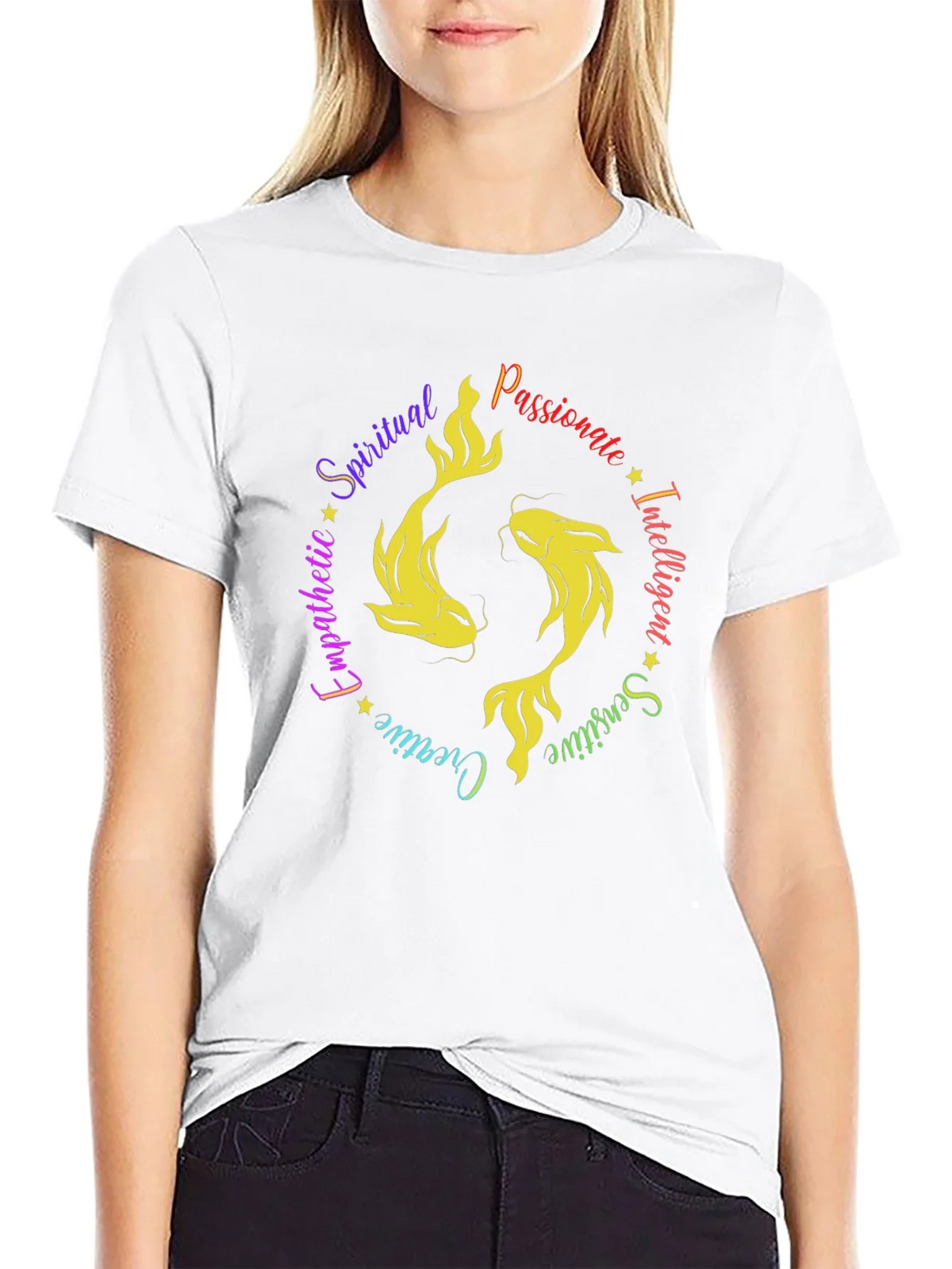 Pisces Zodiac Sign T-Shirt - Spiritual Passionate product image 8