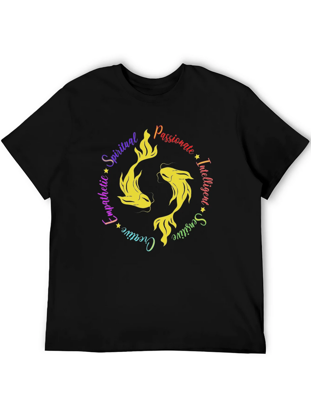 Pisces Zodiac Sign T-Shirt - Spiritual Passionate product image 5