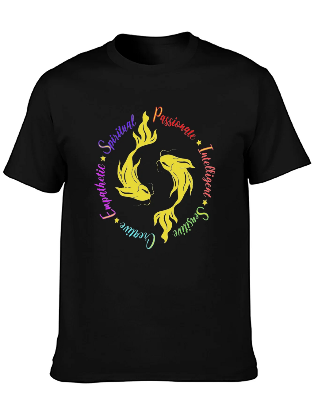 Pisces Zodiac Sign T-Shirt - Spiritual Passionate product image 3