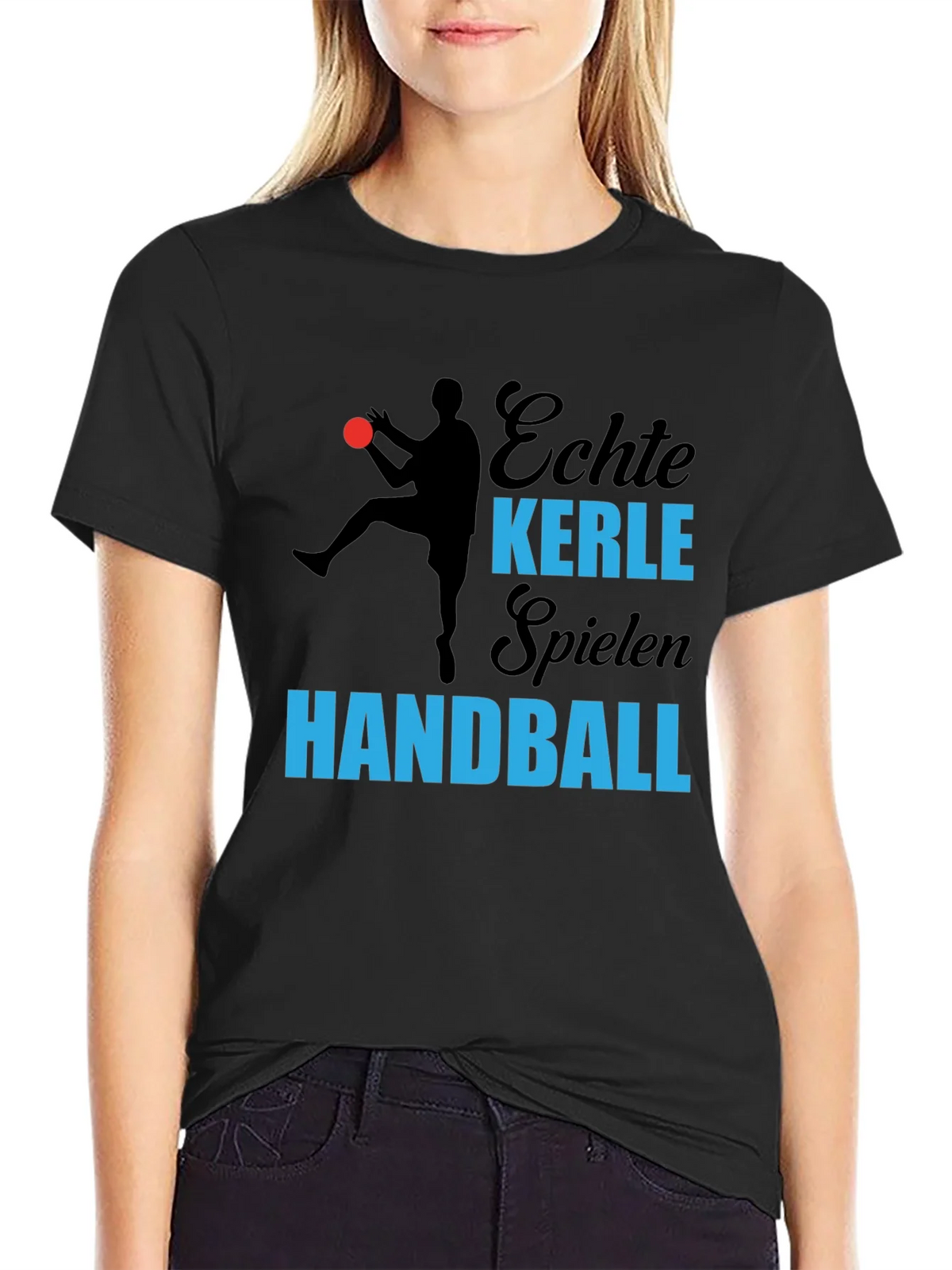 Echte Kerle Handball T-Shirt - Black product image 2